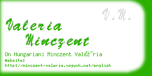 valeria minczent business card